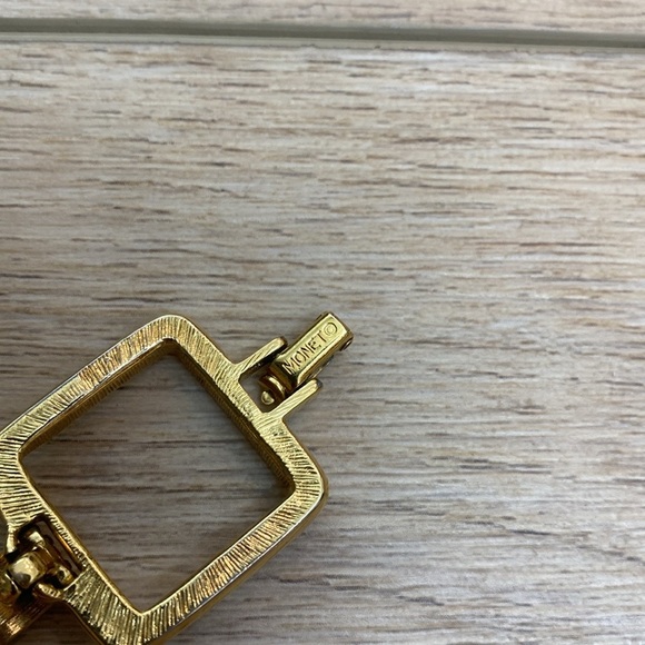 Vintage Monet Square Link Bracelet - Picture 5 of 7